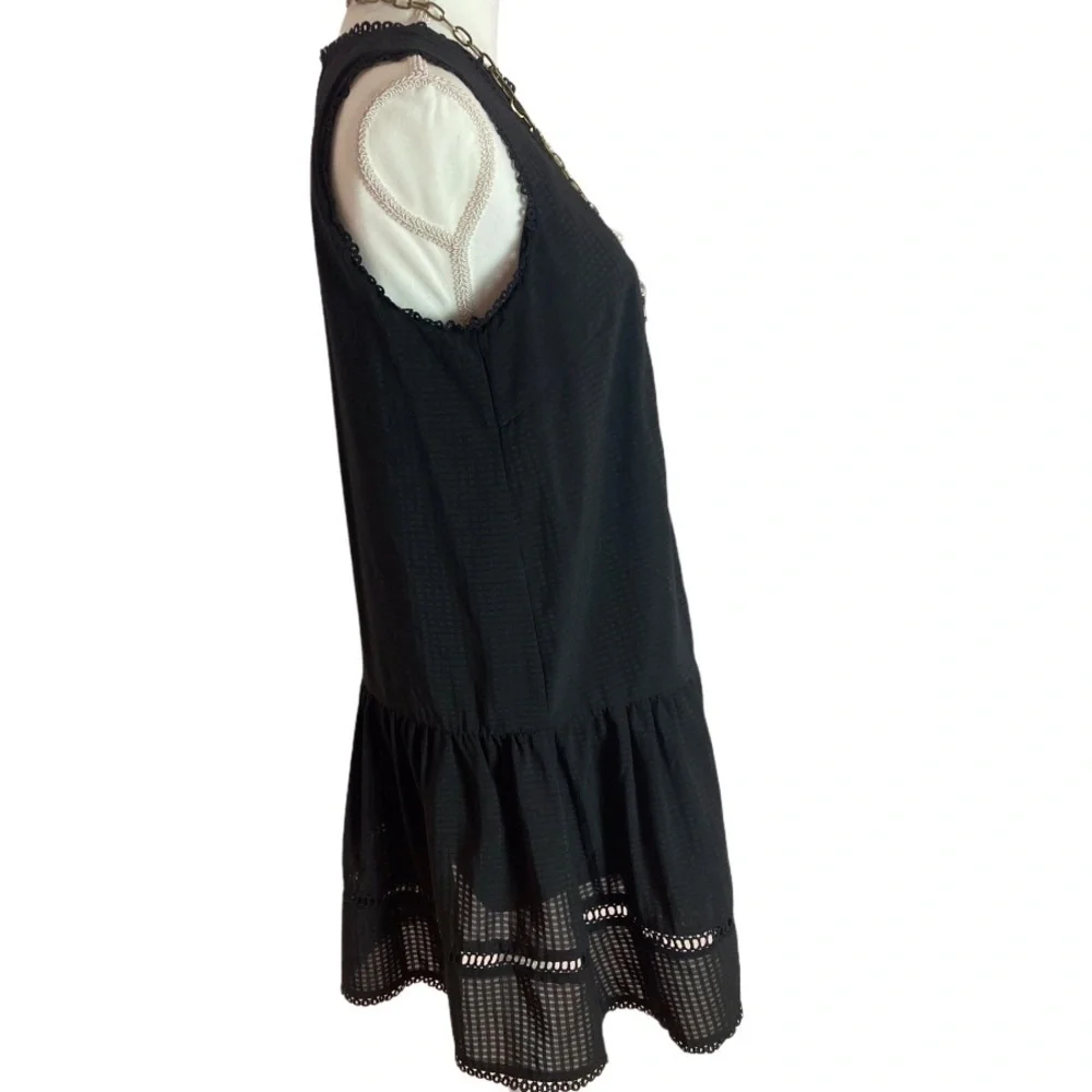 Adelyn Rae Black Eyelet Sundress